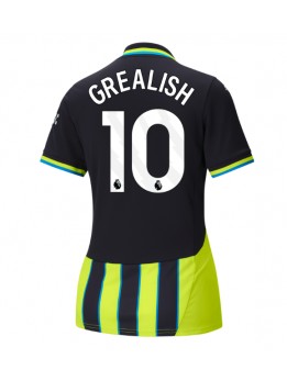 Billige Manchester City Jack Grealish #10 Bortedrakt Dame 2024-25 Kortermet